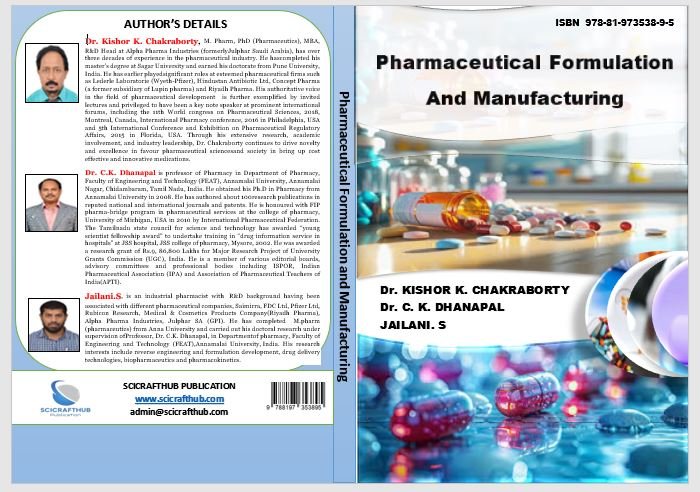 PHARMACEUTICAL FORMULATIONS AND MANUFACTURING