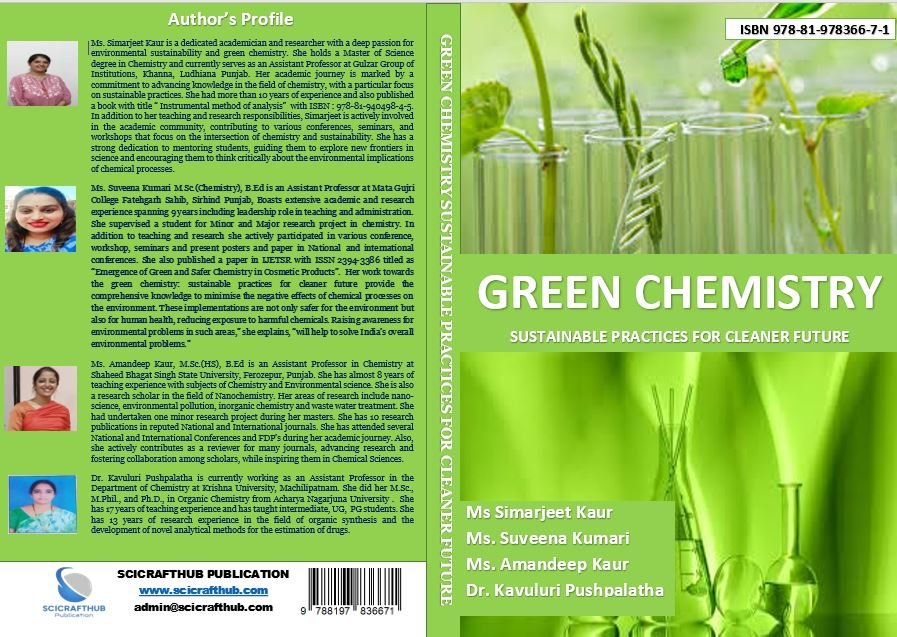 GREEN CHEMISTRY SUSTAINABLE PRACTICES FOR CLEANER FUTURE