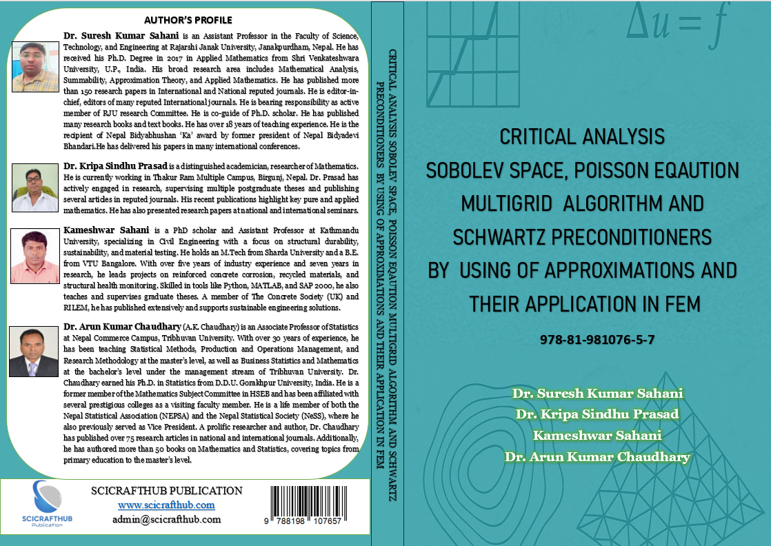 CRITICAL ANALYSIS SOBOLEV SPACE, POISSON EQAUTION MULTIGRID ALGORITHM AND SCHWARTZ PRECONDITIONERS BY USING OF APPROXIMATIONS AND THEIR APPLICATION IN FEM